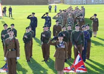 Barnard Castle School CCF on Remembrance Day